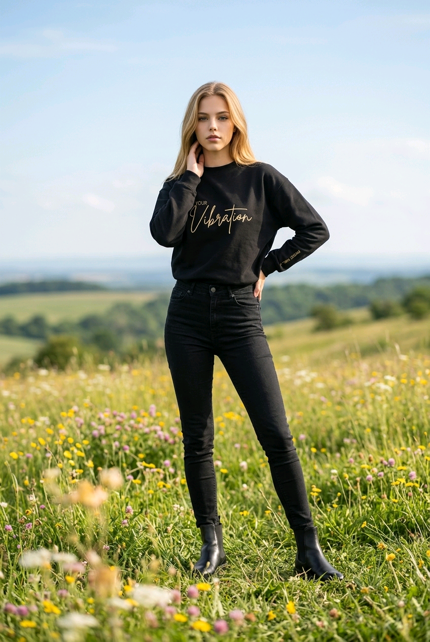 RAISE YOUR VIBRATION - JUMPER embroidered