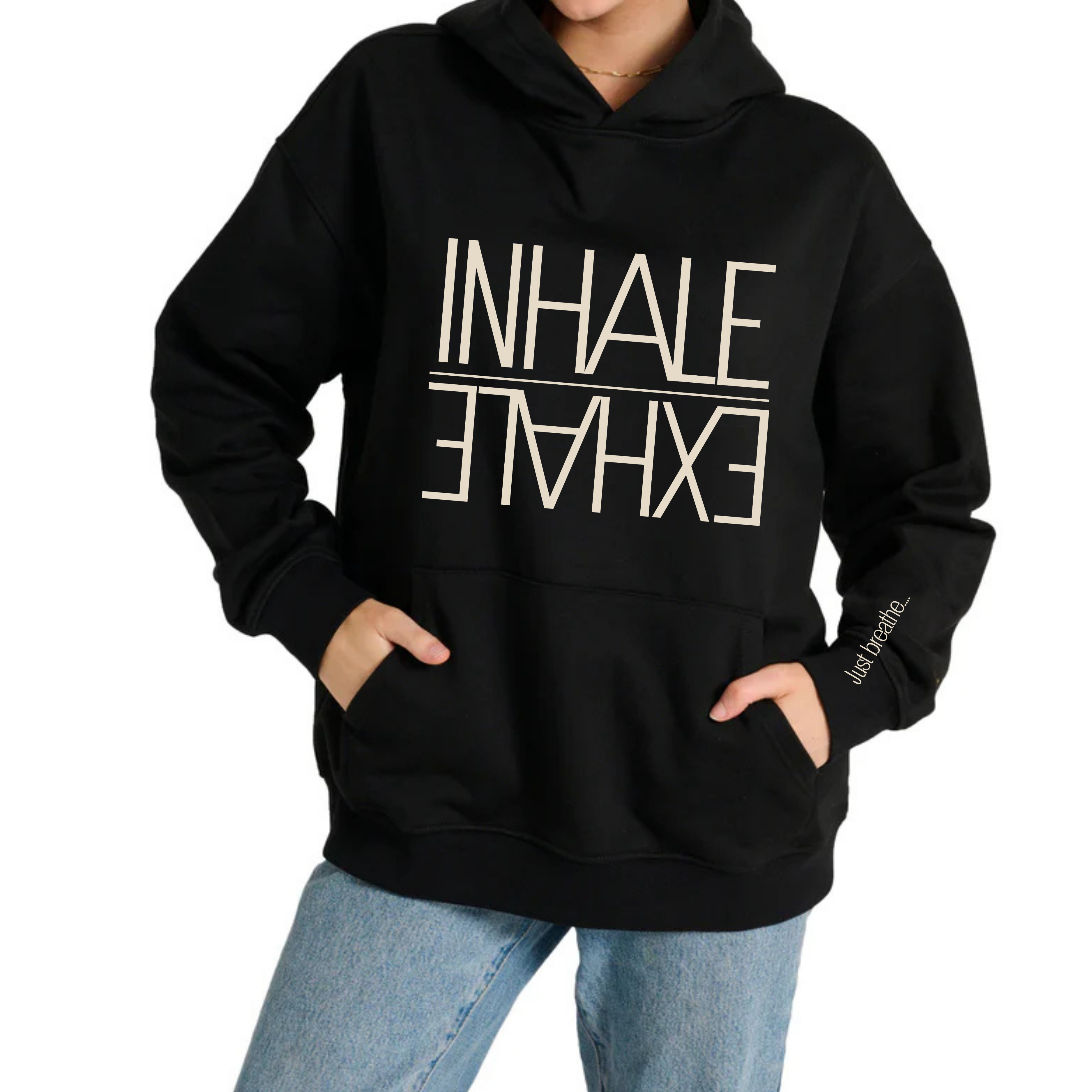 INHALE EXHALE- HOODIE embroidered