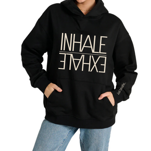 INHALE EXHALE- HOODIE embroidered
