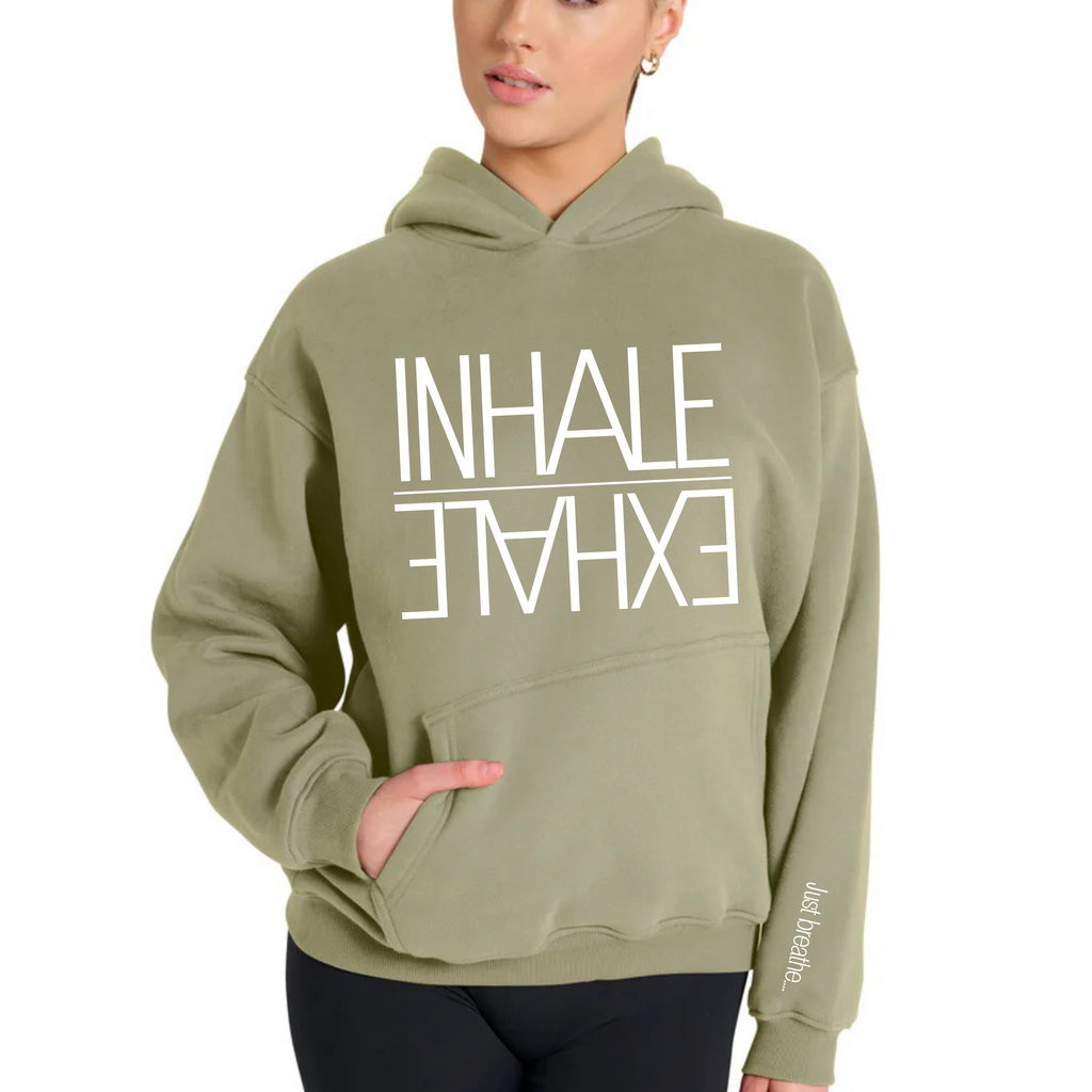 INHALE EXHALE- HOODIE embroidered