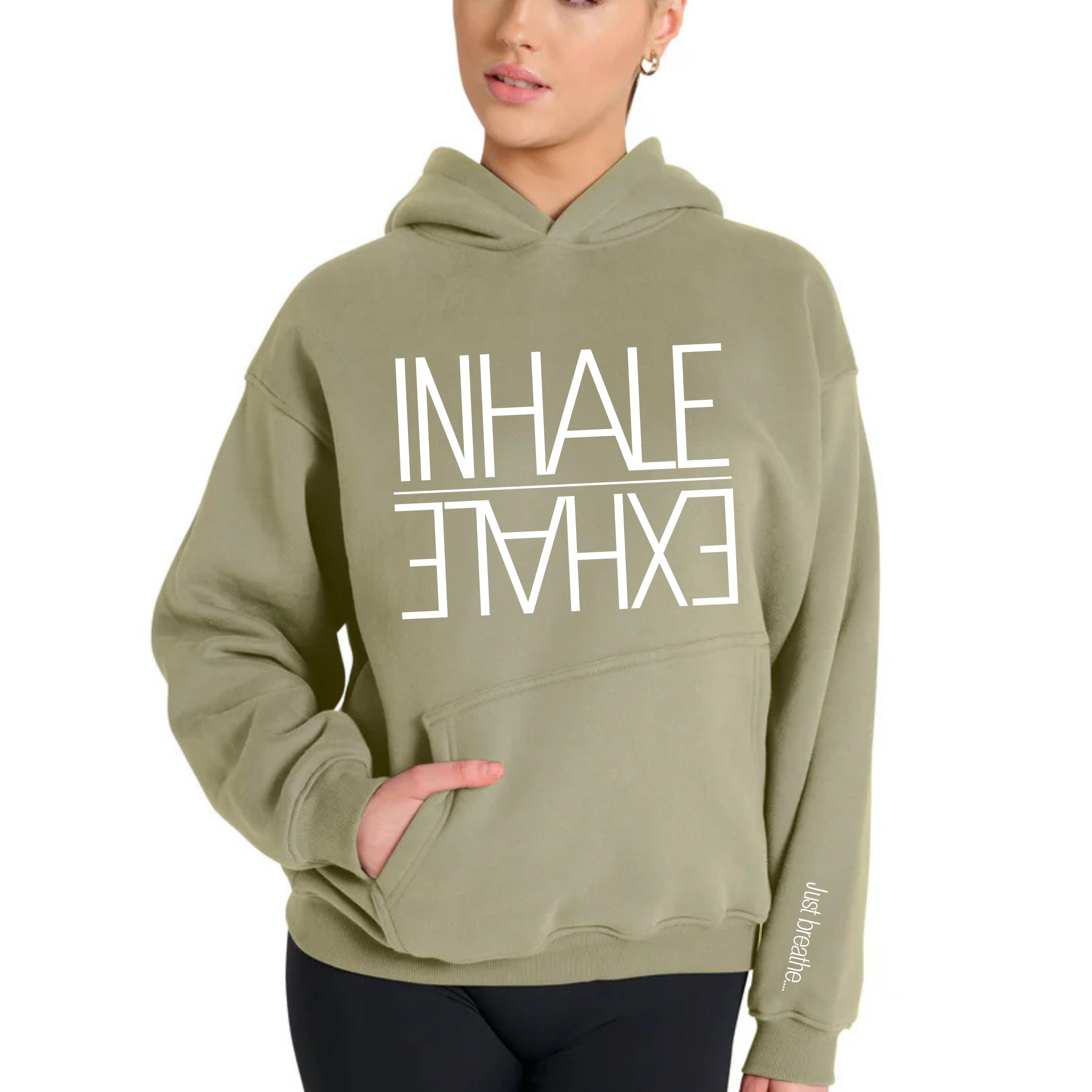 INHALE EXHALE- HOODIE embroidered