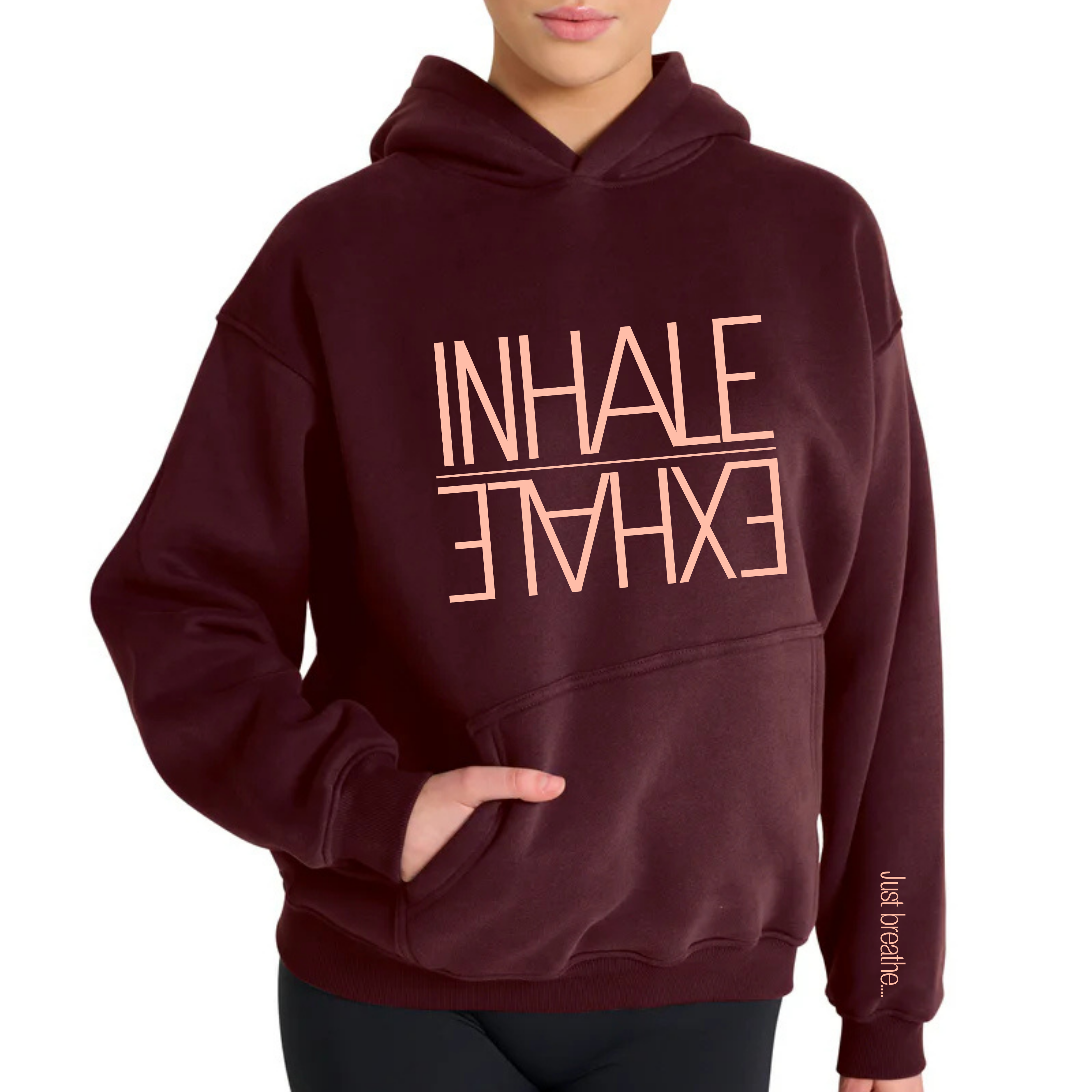 INHALE EXHALE- HOODIE embroidered
